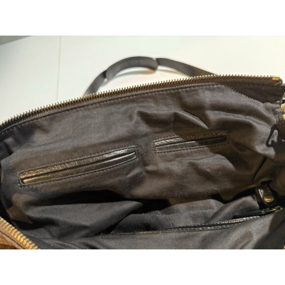 Banana Republic Brown Suede Leather Hobo Bag Shoulder Satchel Boho Heavy $260 - Picture 10 of 11